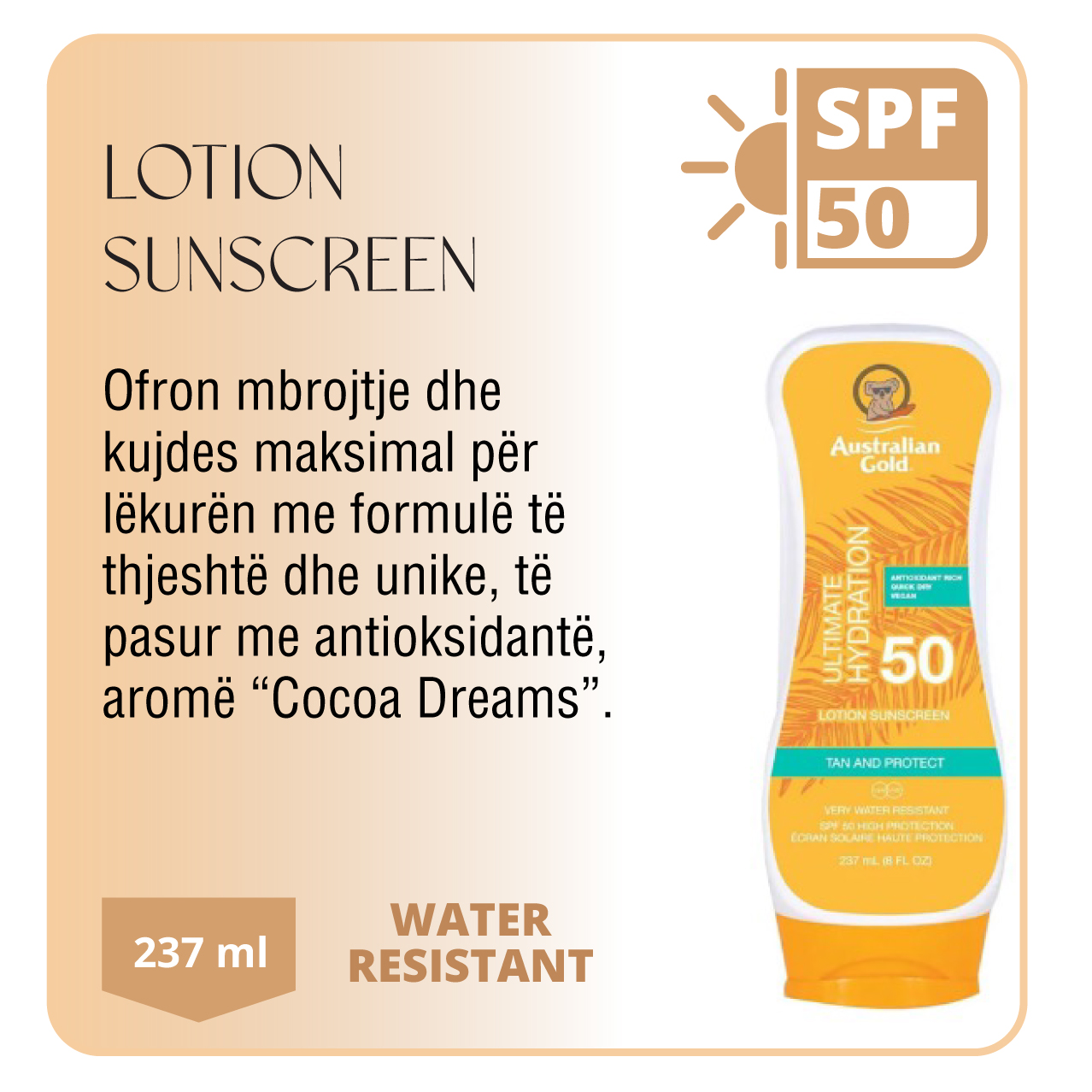 LOTION SUNSCREEN SPF50 237 ML