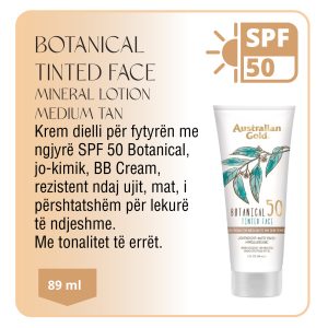 AUSTRALIAN GOLD BOTANICAL SPF50 TINTED FACE MINERAL LOTION - MEDIUM TAN 89 ML