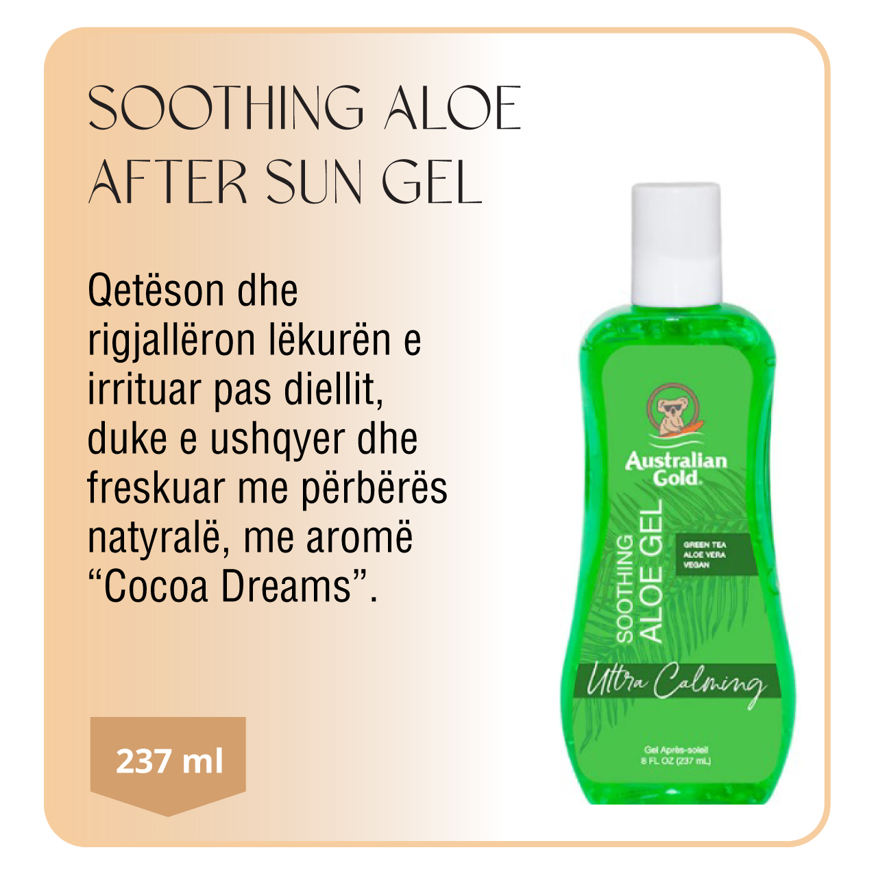 SOOTHING ALOE AFTER SUN GEL 237ML
