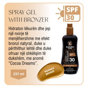 AUSTRALIAN GOLD  SPF 30 SPRAY GEL INSTANT BRONZER 237 ML